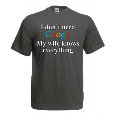 Google Wife T-Shirt with print
