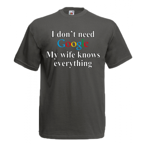 Google Wife T-Shirt with print