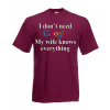 Google Wife T-Shirt with print