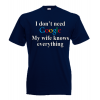 Google Wife T-Shirt with print