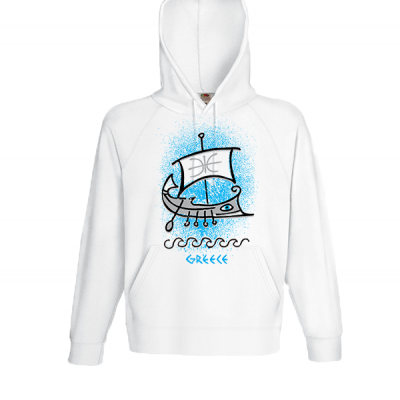 Greece Boat Φούτερ με στάμπα 