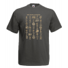 Greek Alphabet Gold T-Shirt with print