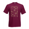 Greek Alphabet Gold T-Shirt with print