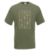 Greek Alphabet Gold T-Shirt with print