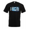 Greek Flag Ripped T-Shirt with print