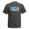 Greek Flag Ripped T-Shirt with print