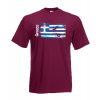 Greek Flag Ripped T-Shirt with print