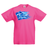 T-Shirt with print Greek Flag Splash Kids-609