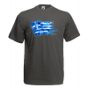 Greek Flag Splash T-Shirt with print