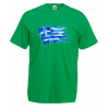 Greek Flag Splash T-Shirt with print