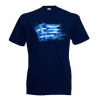 Greek Flag Splash T-Shirt with print