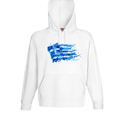 Greek Flag Splash Φούτερ με στάμπα