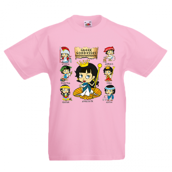 T-Shirt with print Greek Goddesses-A5098