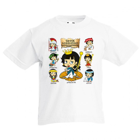 T-Shirt with print Greek Goddesses-A5098