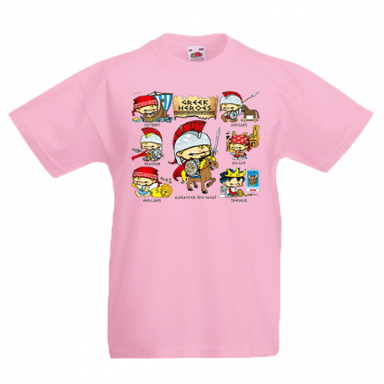 T-Shirt with print Greek Heroes-A5097