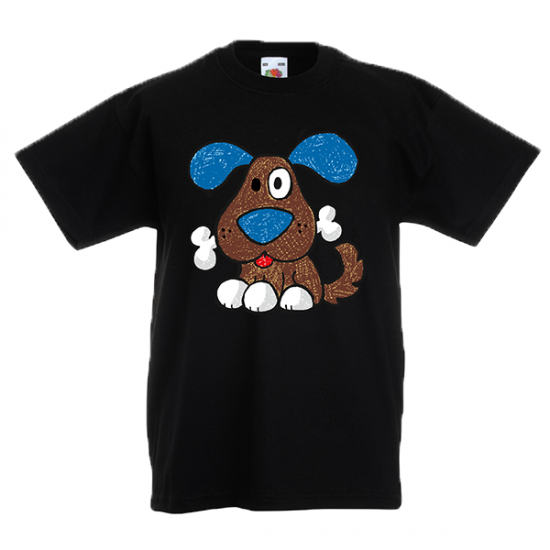 T-Shirt with print Happy Dog-A5874
