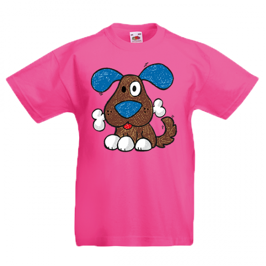 T-Shirt with print Happy Dog-A5874