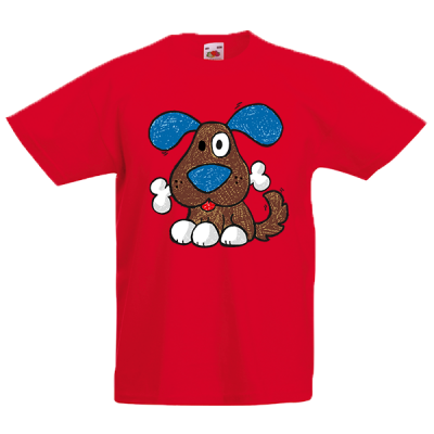 Happy Dog Kids T-Shirt with print