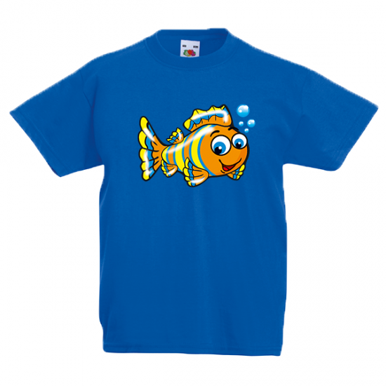 T-Shirt with print Happy Fish-A5949