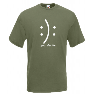 Happy Or Not T-Shirt with print