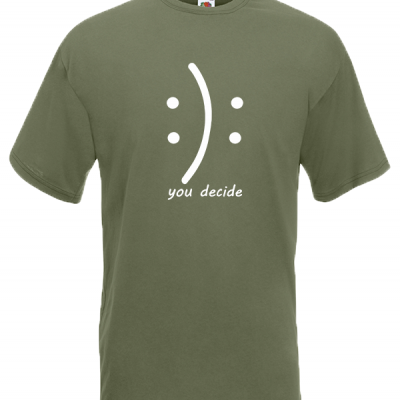 Happy Or Not T-Shirt με στάμπα