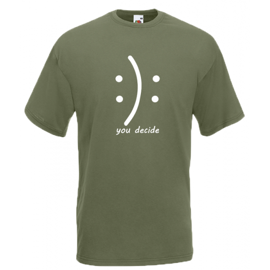 Happy Or Not T-Shirt with print
