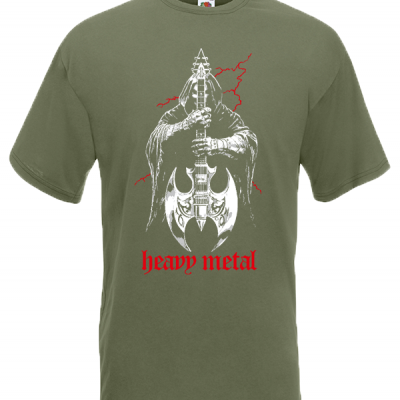 Heavy Metal T-shirt με στάμπα 