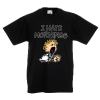 T-shirt με στάμπα I Hate Mornings-A5320