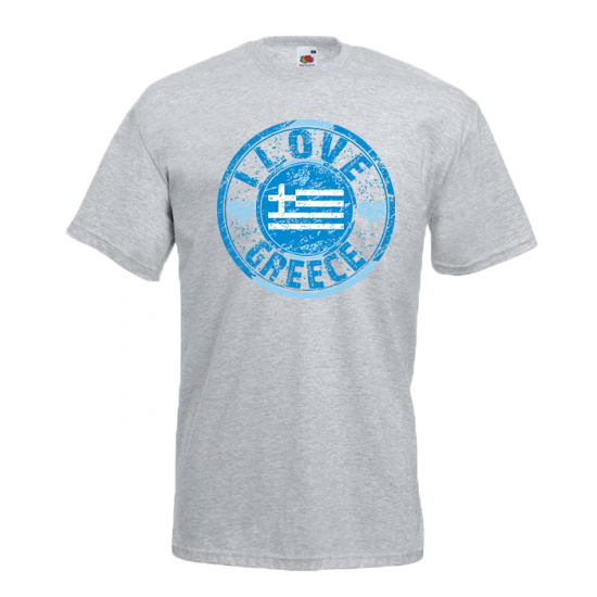 I Love Greece Flag T-Shirt with print