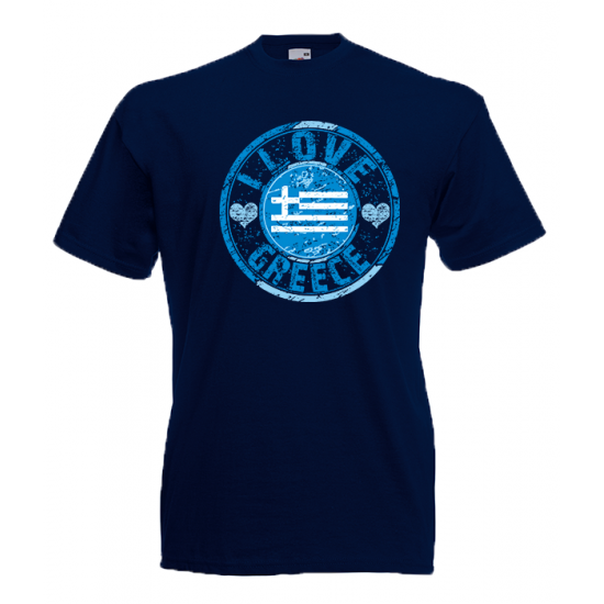 I Love Greece Flag T-Shirt with print