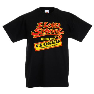 I Love School Kids T-Shirt with print