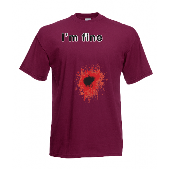 I'm Fine T-Shirt with print