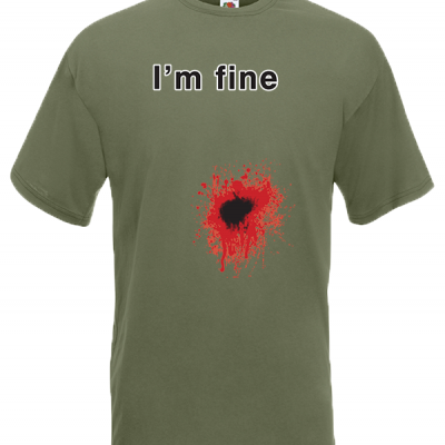 I'm Fine T-Shirt with print