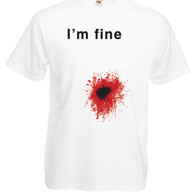 I'm Fine T-Shirt with print