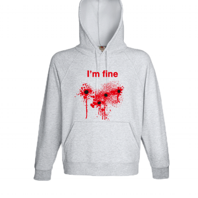 I'm Fine Φούτερ με στάμπα 