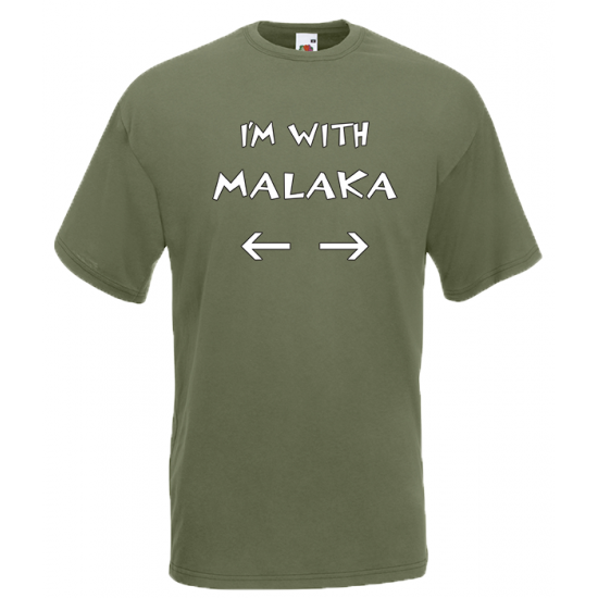 Im With M@l@k@ T-Shirt with print