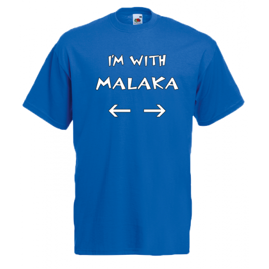 Im With M@l@k@ T-Shirt with print