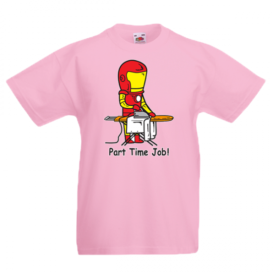 T-Shirt with print Iron Man Part Time Job-3691