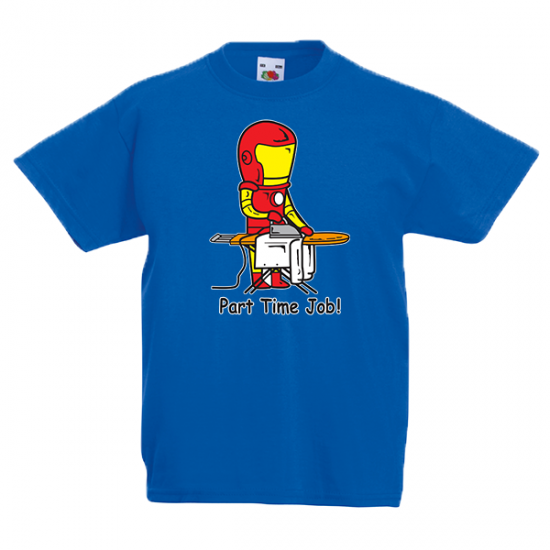 T-Shirt with print Iron Man Part Time Job-3691