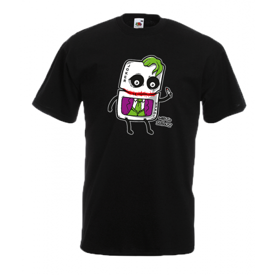 Joker Card Why So Serious T-Shirt with print