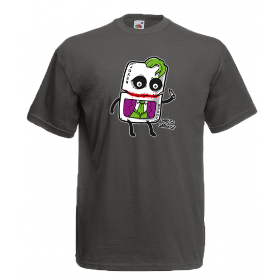 Joker Card Why So Serious T-Shirt with print