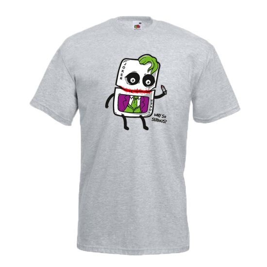 Joker Card Why So Serious T-Shirt with print