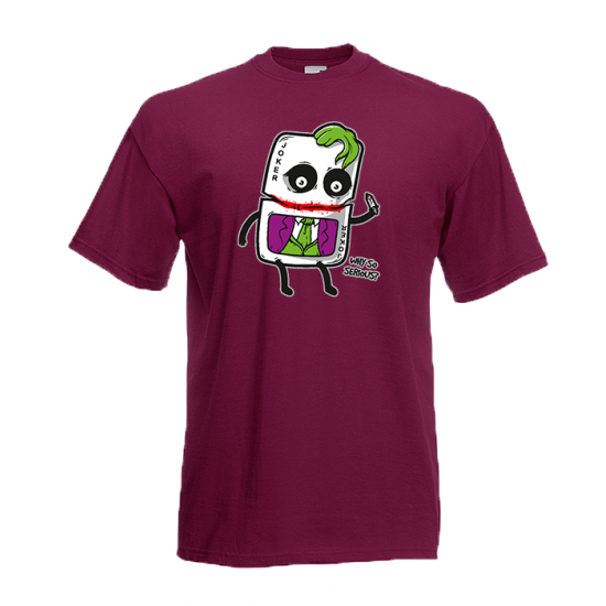 Joker Card Why So Serious T-Shirt with print