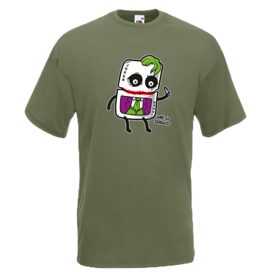 Joker Card Why So Serious T-Shirt with print