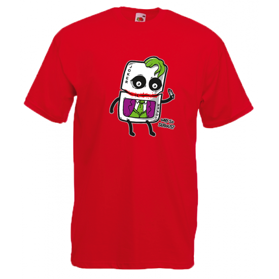 Joker Card Why So Serious T-Shirt with print