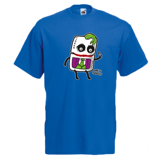 Joker Card Why So Serious T-Shirt with print