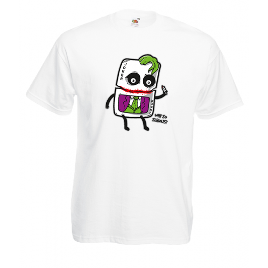 Joker Card Why So Serious T-Shirt with print