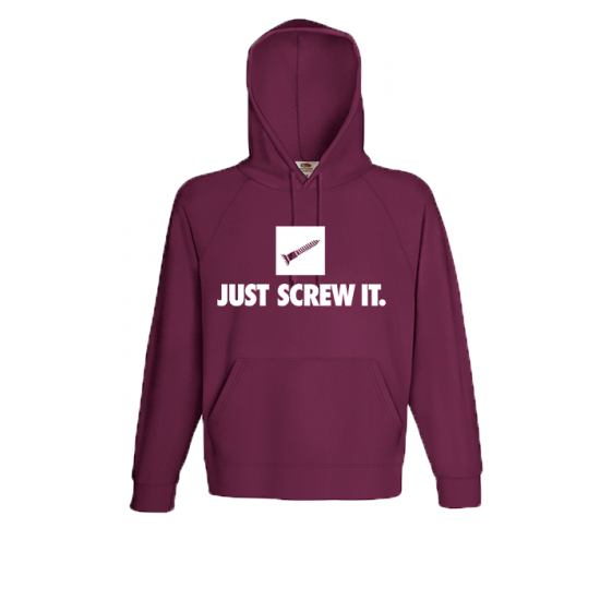 Just Screw It-A7122 Hooded Sweatshirt  with print