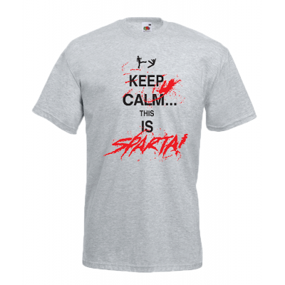Keep Calm This Is Sparta T-Shirt with print