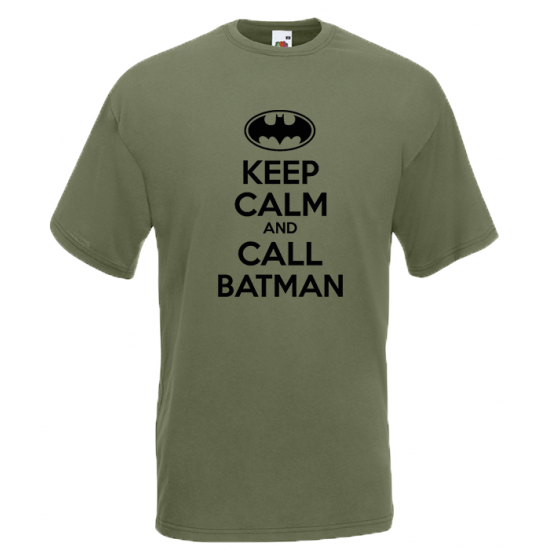 Keep Calm And And Call Batman T-Shirt with print